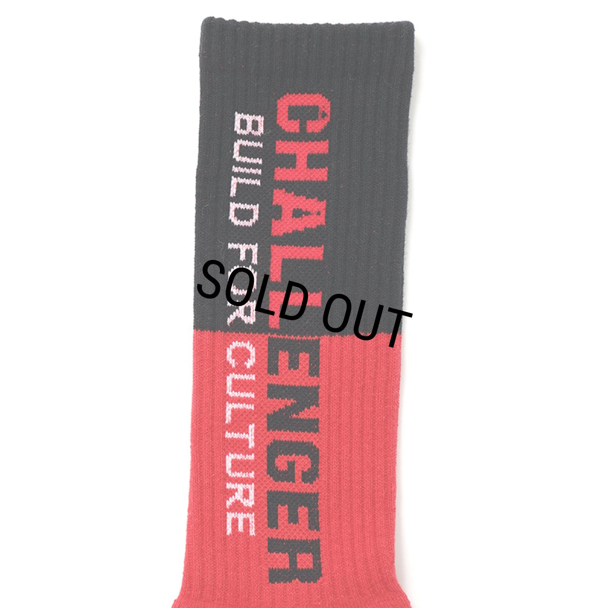 画像2: CHALLENGER/SAILOR SOCKS（RED/BLACK）［セーラーソックス-24秋冬］ (2)