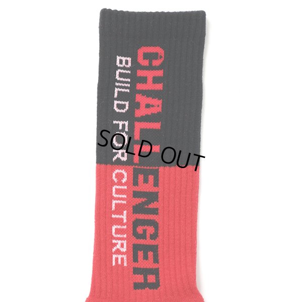 画像2: CHALLENGER/SAILOR SOCKS（RED/BLACK）［セーラーソックス-24秋冬］