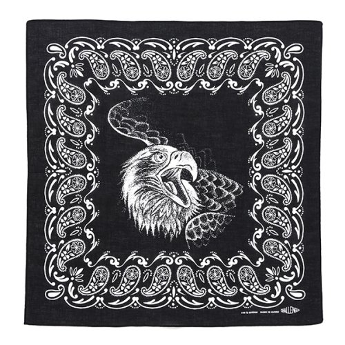 他の写真1: CHALLENGER/EAGLE HEAD BANDANA（BLACK）［イーグルヘッドバンダナ-24秋冬］