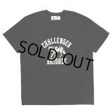 CHALLENGER/WOLF COLLEGE TEE（BLACK）［プリントT-24秋冬］