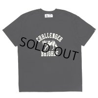 CHALLENGER/WOLF COLLEGE TEE（BLACK）［プリントT-24秋冬］