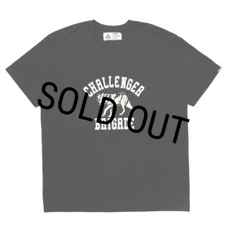 CHALLENGER/WOLF COLLEGE TEE（BLACK）［プリントT-24秋冬］ - JONAS