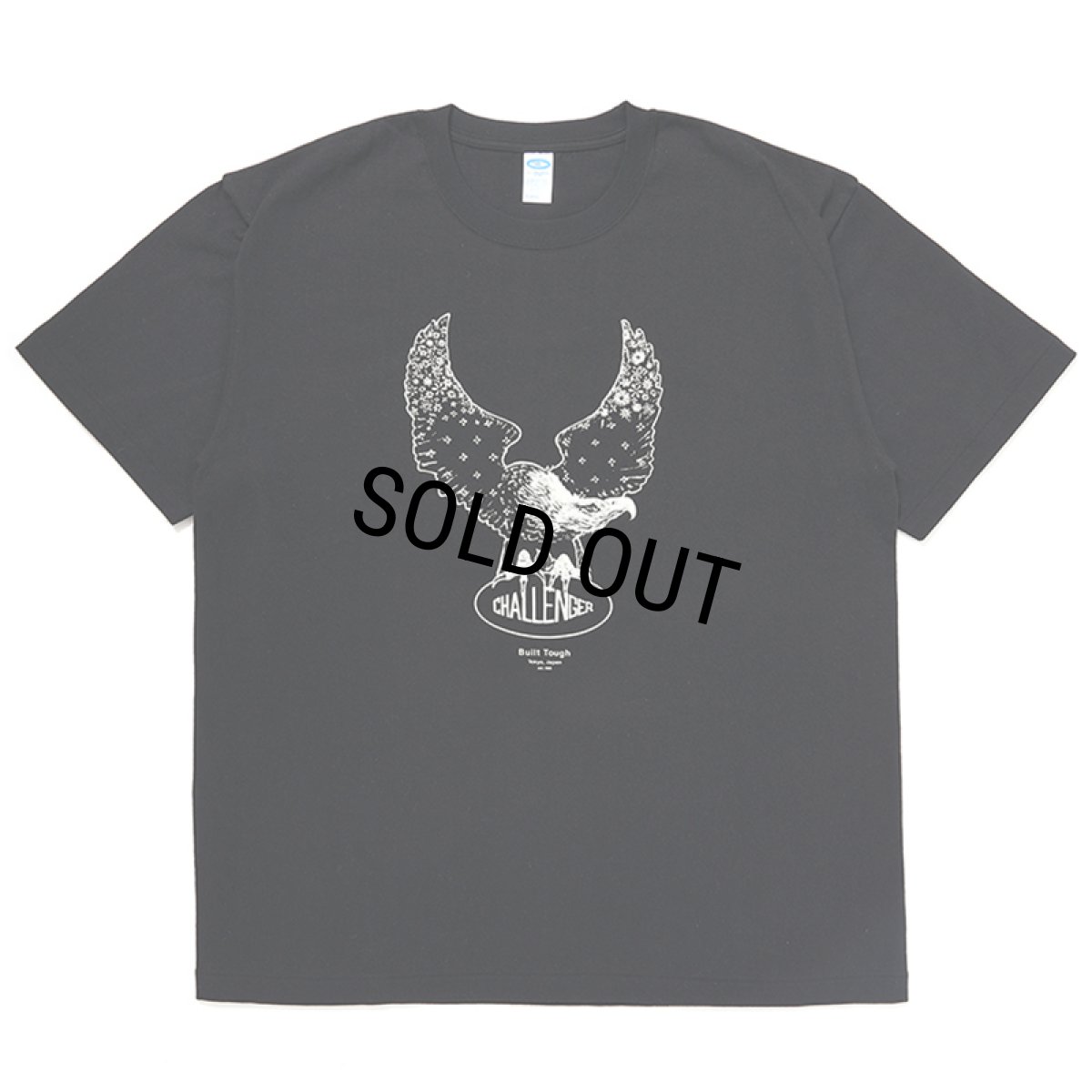 画像1: CHALLENGER/OVAL EAGLE TEE（BLACK）［プリントT-24秋冬］ (1)