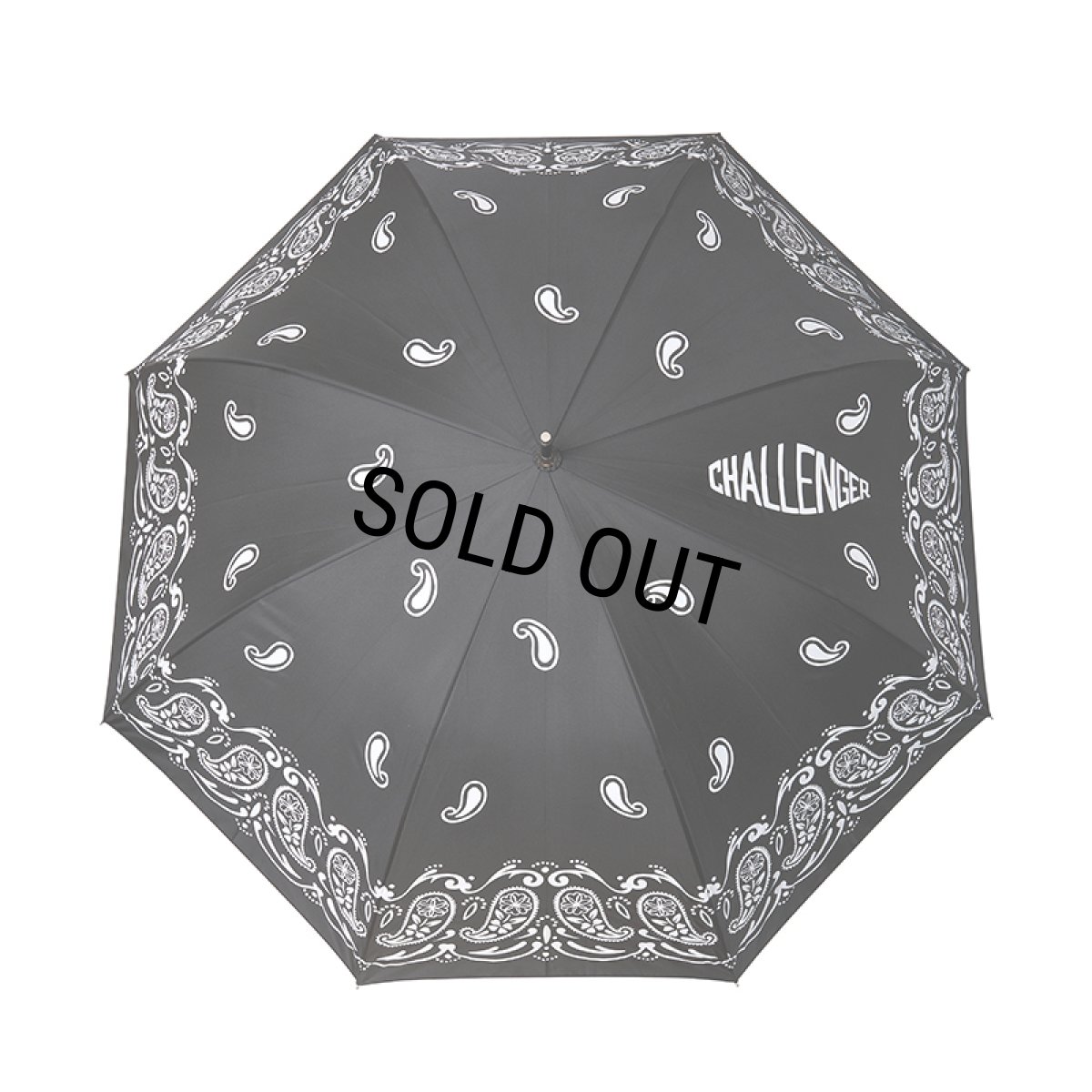 画像2: CHALLENGER/BANDANA UMBRELLA（BLACK）［バンダナアンブレラ-24秋冬］ (2)