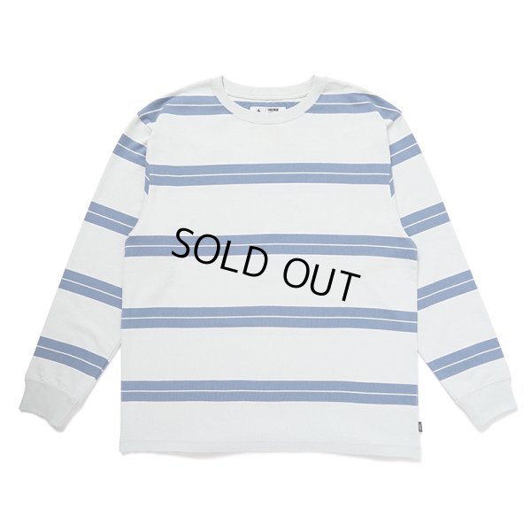 画像1: CHALLENGER/L/S CLASSIC BORDER TEE（IVORY/BLUE GRAY）［クラシックボーダー長袖T-24秋冬］
