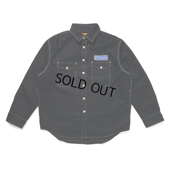 画像1: CHALLENGER/DENIM LINING SHIRT（BLACK）［デニムライニングシャツ-24秋冬］