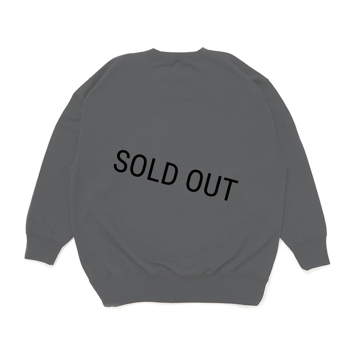 画像2: CHALLENGER/WOLF COLLEGE C/N SWEAT（BLACK）［クルーネックスウェット-24秋冬］ (2)