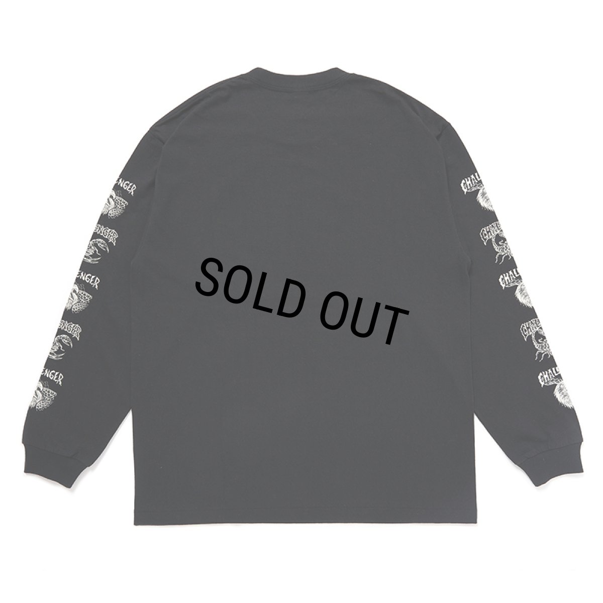 画像2: CHALLENGER/L/S EAGLE HEAD TEE（BLACK）［プリント長袖T-24秋冬］ (2)