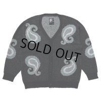 CHALLENGER/BIG PAISLEY CARDIGAN（BLACK）［ビッグペイズリーカーディガン-24秋冬］