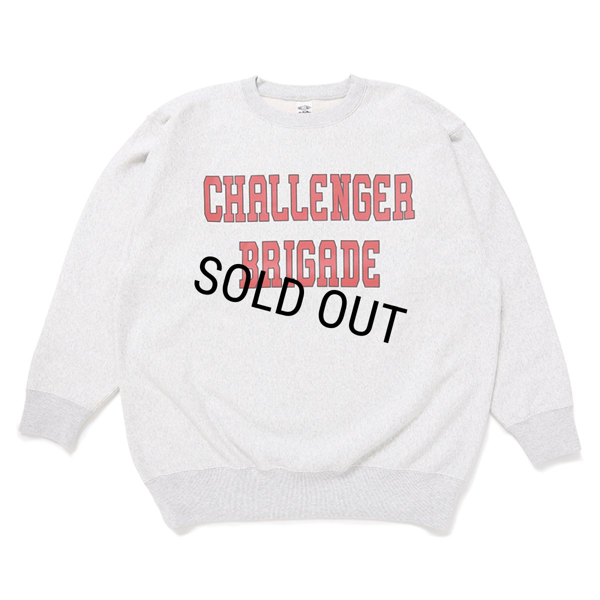 画像1: CHALLENGER/COLLEGE LOGO C/N SWEAT（GRAY）［クルーネックスウェット-24秋冬］ (1)