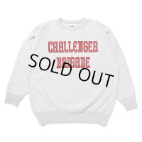 CHALLENGER/COLLEGE LOGO C/N SWEAT（GRAY）［クルーネックスウェット-24秋冬］