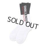 CHALLENGER/SAILOR SOCKS（WHITE/BLACK）［セーラーソックス-24秋冬］