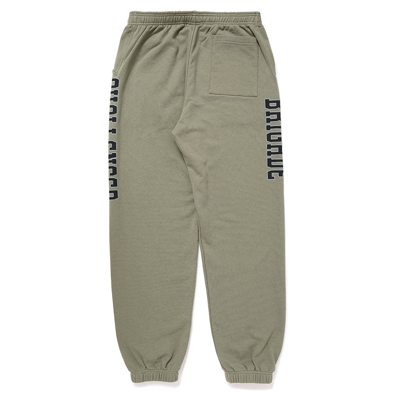 画像2: CHALLENGER/COLLEGE SWEAT PANTS（KHAKI）［カレッジスウェットパンツ-24秋冬］