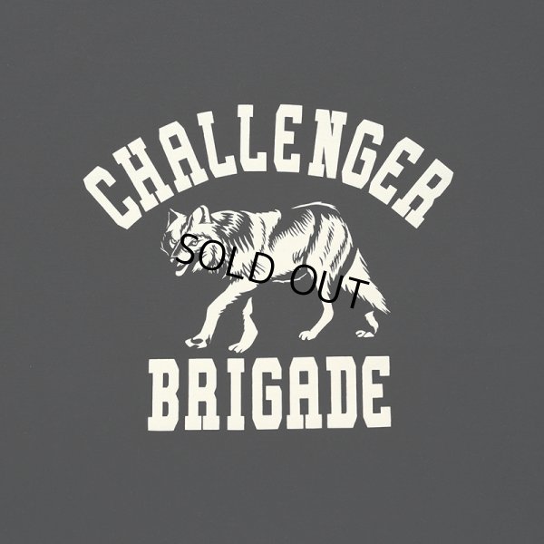 画像3: CHALLENGER/WOLF COLLEGE TEE（BLACK）［プリントT-24秋冬］