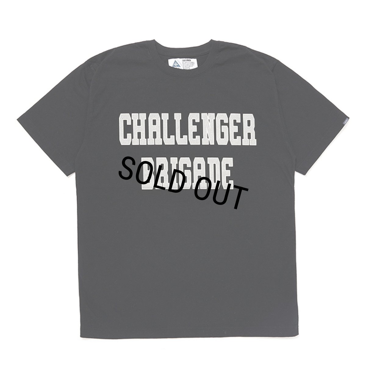 画像1: CHALLENGER/COLLEGE LOGO TEE（BLACK）［プリントT-24秋冬］ (1)
