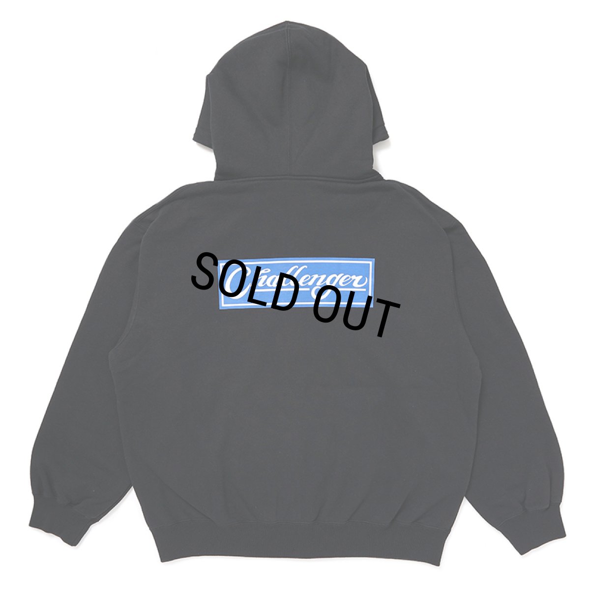 画像1: CHALLENGER/BAR LOGO ZIP HOODIE（BLACK）［ジップフーディー-24秋冬］ (1)