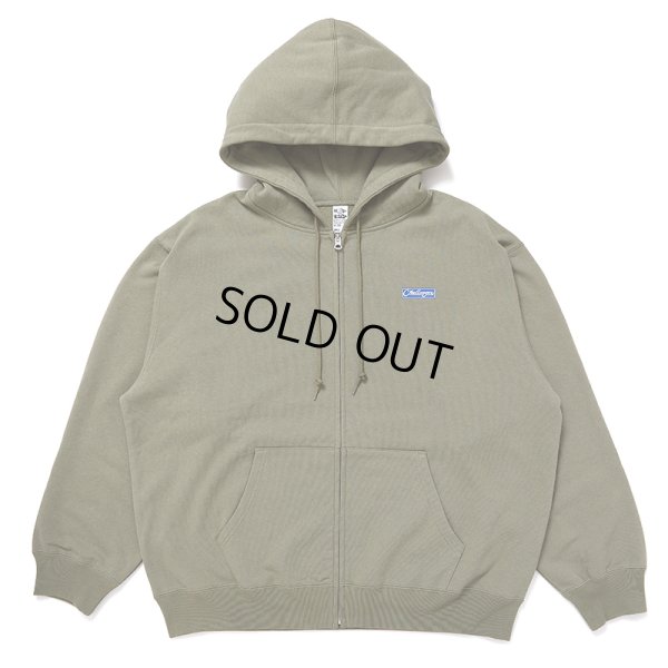 画像2: CHALLENGER/BAR LOGO ZIP HOODIE（KHAKI）［ジップフーディー-24秋冬］