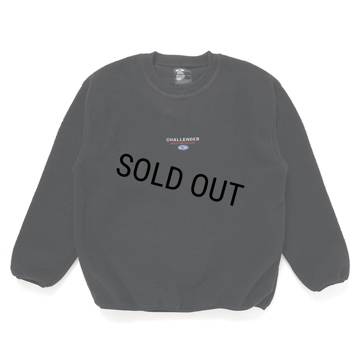 画像1: CHALLENGER/SAILOR C/N FLEECE（BLACK）［セーラークルーネックフリース-24秋冬］ (1)