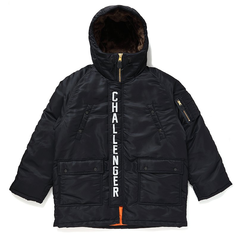 画像1: CHALLENGER/CLASSIC FLIGHT JACKET（BLACK）［クラシックフライトJKT-24秋冬］