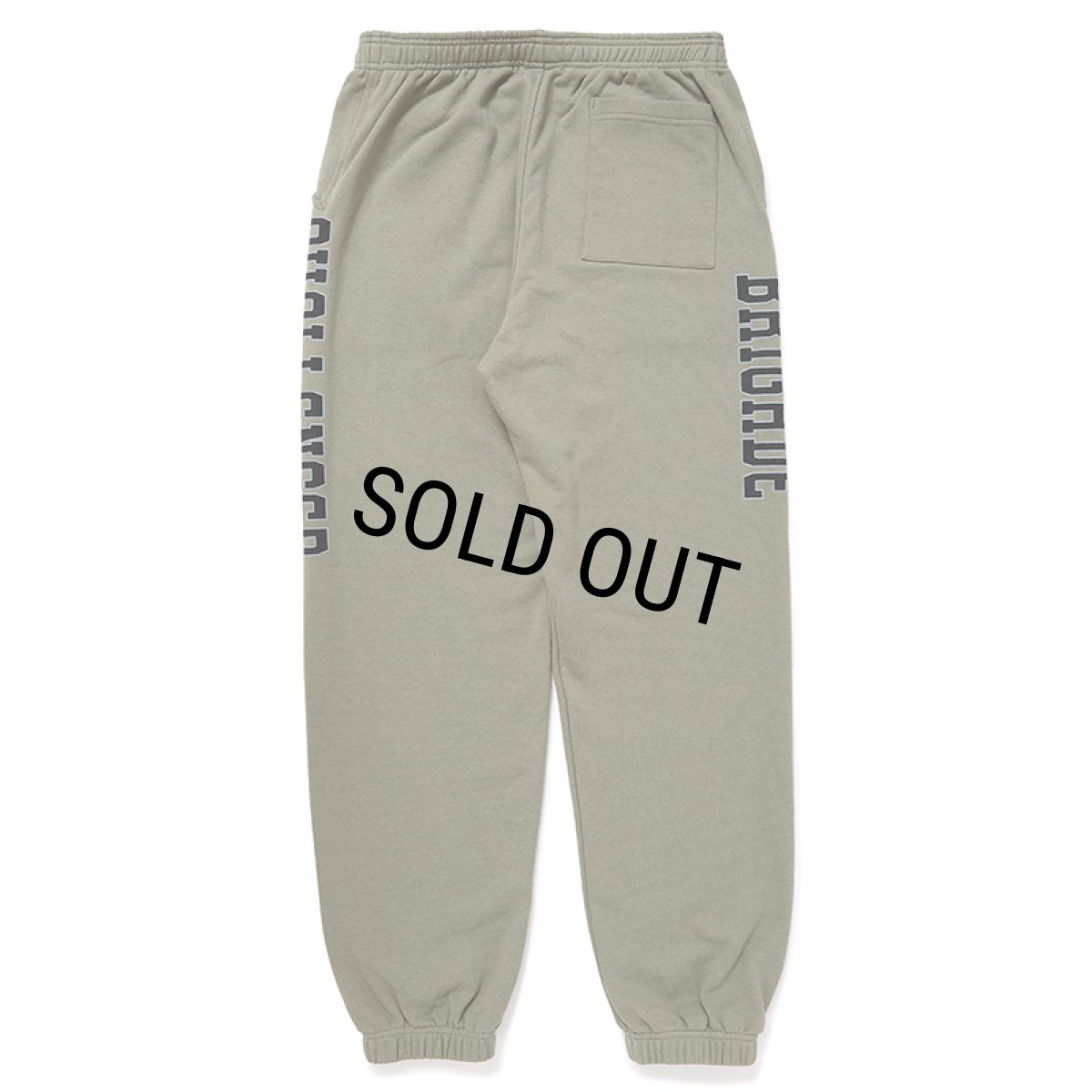 画像2: CHALLENGER/COLLEGE SWEAT PANTS（KHAKI）［カレッジスウェットパンツ-24秋冬］ (2)