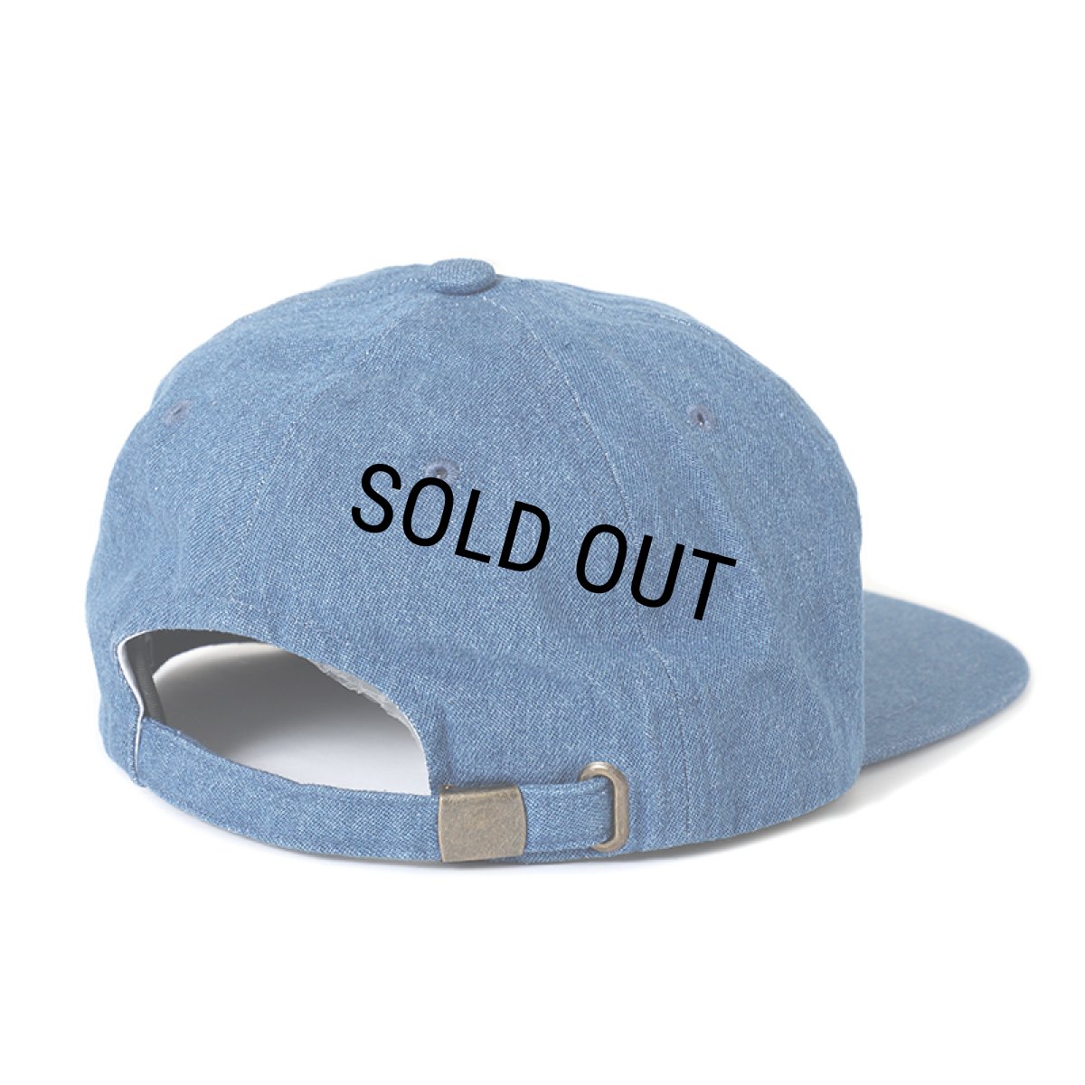 画像2: CHALLENGER/WOLF BRIGADE CAP（WASHED DENIM）［ウルフブリゲイドキャップ-24秋冬］ (2)