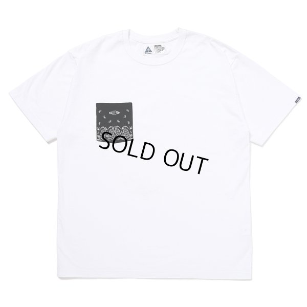 画像1: CHALLENGER/BANDANA POCKET TEE（WHITE）［刺繍ポケT-24秋冬］
