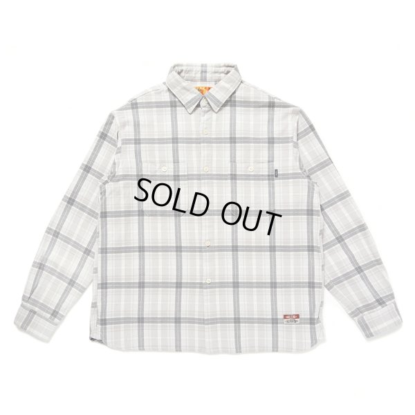画像1: CHALLENGER/COUNTRY PLAID SHIRT（LT GRAY/CHARCOAL）［カントリーチェックシャツ-24秋冬］