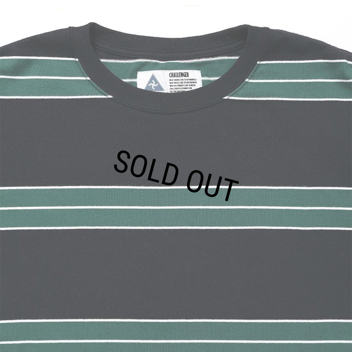 画像3: CHALLENGER/CLASSIC BORDER TEE（BLACK/GREEN）［クラシックボーダーT-24秋冬］ (3)