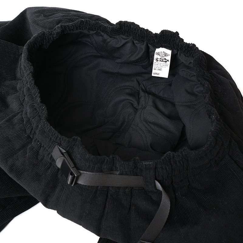 画像3: CHALLENGER/SUPERIOR CORDUROY WARM PANTS（BLACK）［コーデュロイウォームパンツ-24秋冬］