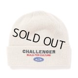 CHALLENGER/SAILOR KNIT CAP（WHITE）［セーラーニットキャップ-24秋冬］