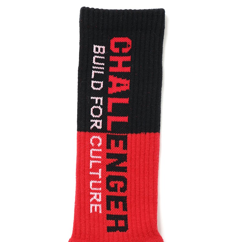 画像2: CHALLENGER/SAILOR SOCKS（RED/BLACK）［セーラーソックス-24秋冬］
