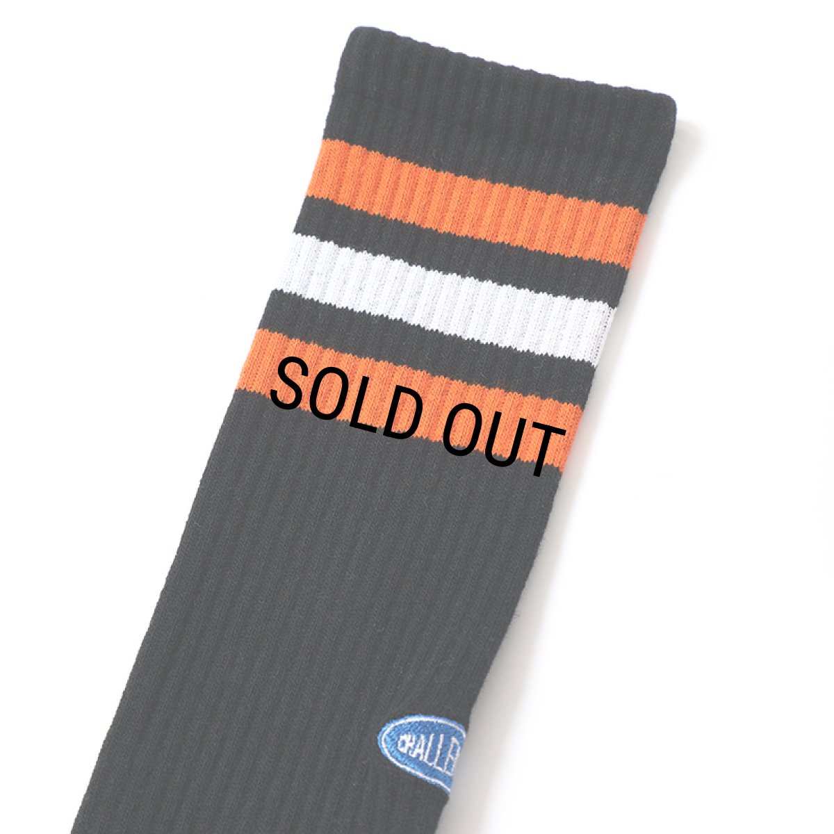 画像2: CHALLENGER/LINE SOCKS（BLACK）［ラインソックス-24秋冬］ (2)