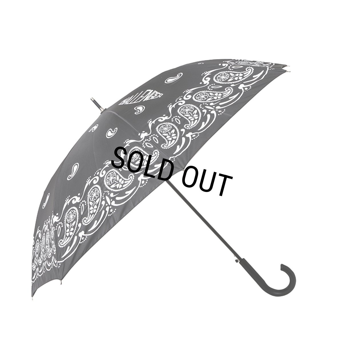 画像1: CHALLENGER/BANDANA UMBRELLA（BLACK）［バンダナアンブレラ-24秋冬］ (1)