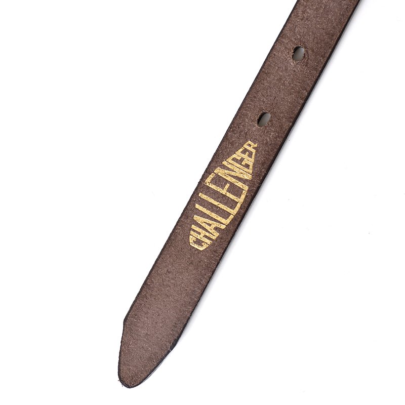 画像2: CHALLENGER/LEATHER BELT（BROWN）［レザーベルト-24秋冬］
