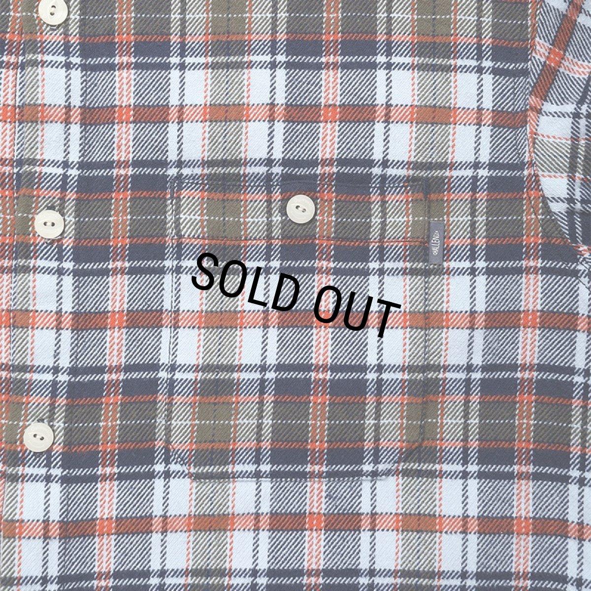 画像4: CHALLENGER/COUNTRY PLAID SHIRT（LT BLUE/ORANGE）［カントリーチェックシャツ-24秋冬］ (4)