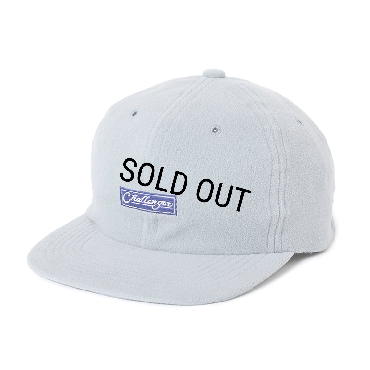 画像1: CHALLENGER/BAR LOGO FLEECE CAP（GRAY）［バーロゴフリースキャップ-24秋冬］ (1)