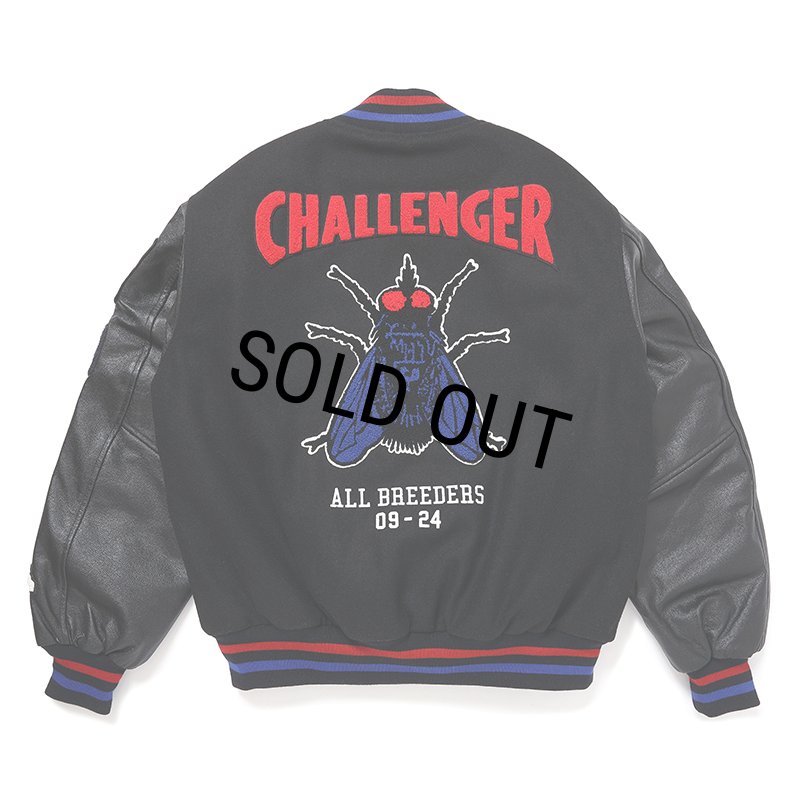 CHALLENGER/15th VARSITY JACKET（BLACK）［15周年ヴァーシティJKT-24
