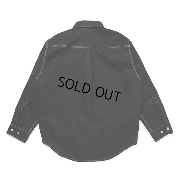 画像2: CHALLENGER/DENIM LINING SHIRT（BLACK）［デニムライニングシャツ-24秋冬］