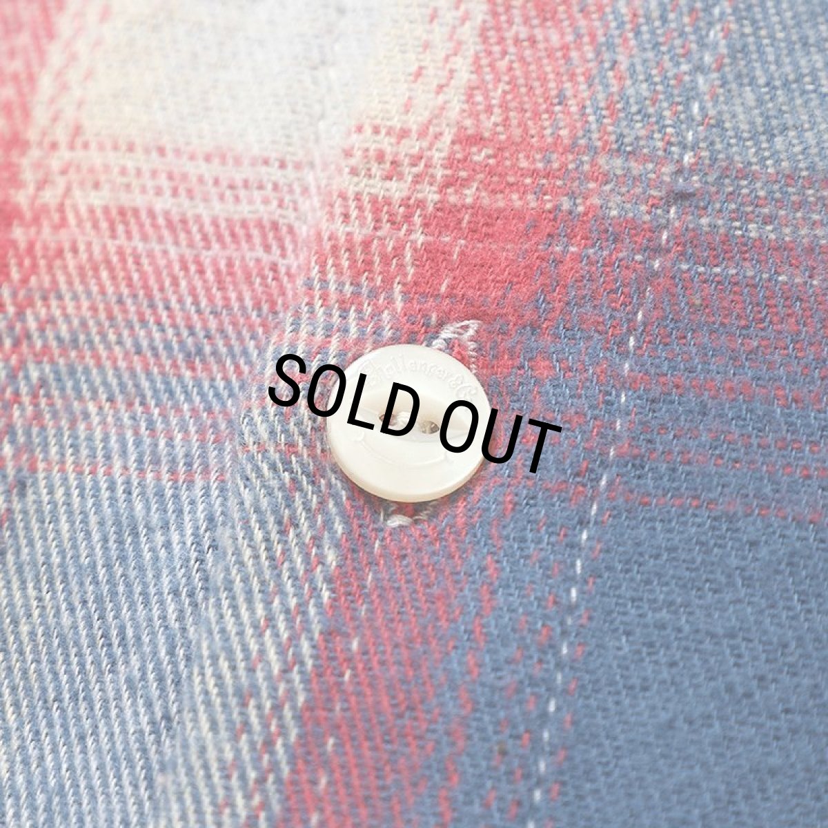 画像4: CHALLENGER/SHADOW PLAID SHIRT（BLUE/RED）［シャドウチェックシャツ-24秋冬］ (4)