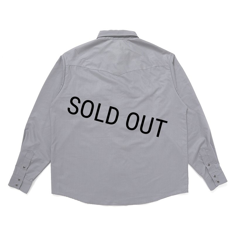 CHALLENGER/OVAL EAGLE PRINTED SHIRT（CHARCOAL GRAY