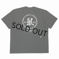 RATS/鼠 TEE（ASH BLACK）［プリントT-24春夏］