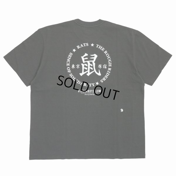 画像1: RATS/鼠 TEE（ASH BLACK）［プリントT-24春夏］