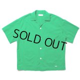COOTIE PRODUCTIONS/Finx Cotton Cordlane Open Collar S/S Shirt（Green）［オープンカラーシャツ-24春夏］
