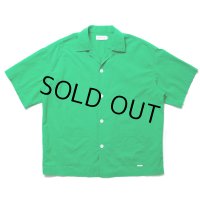 COOTIE PRODUCTIONS/Finx Cotton Cordlane Open Collar S/S Shirt（Green）［オープンカラーシャツ-24春夏］