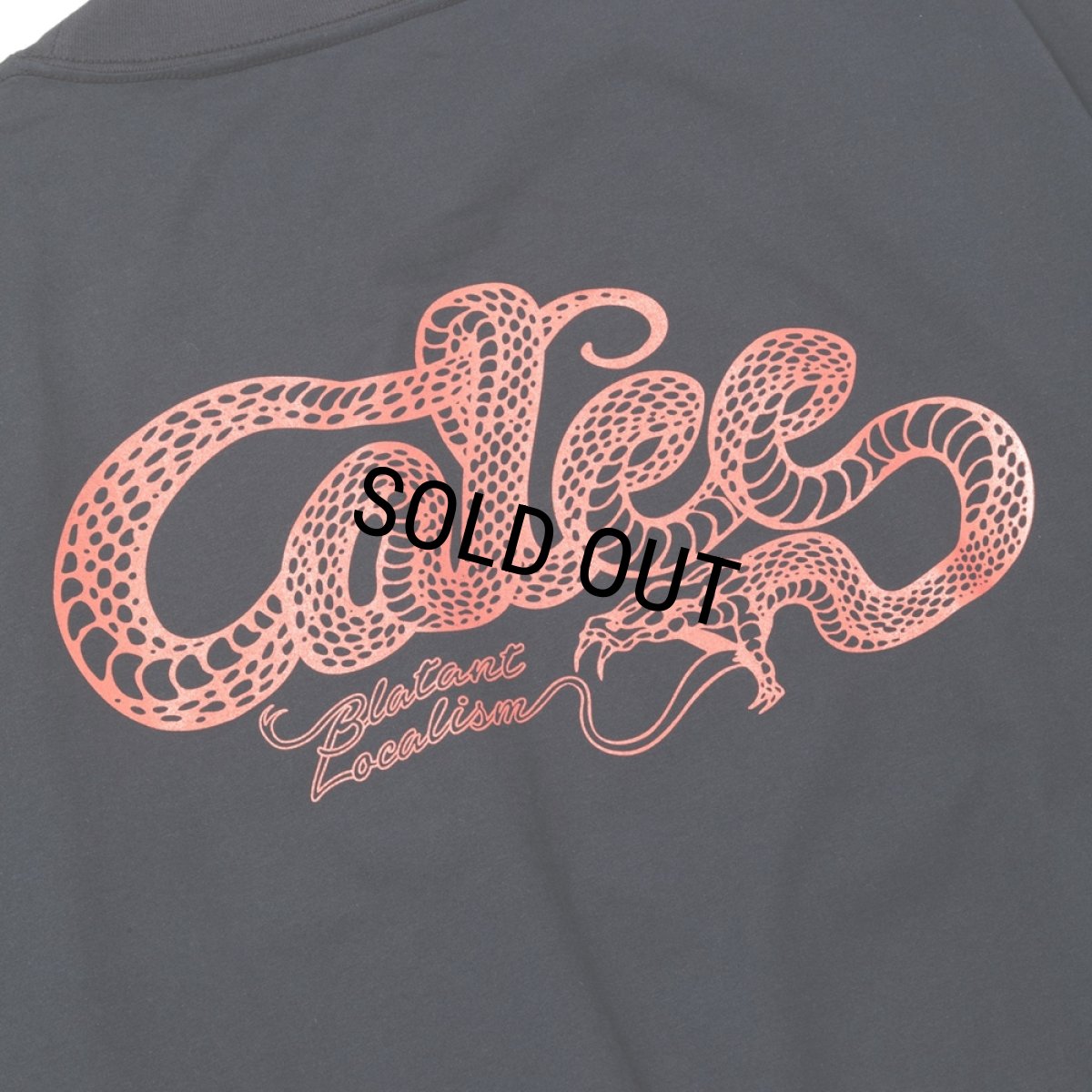 画像7: 【30%OFF】CALEE/× SHELTECH CL SNAKE LOGO DROP SHOULDER TEE（BLACK）［ドロップショルダーポケT-24春夏］ (7)