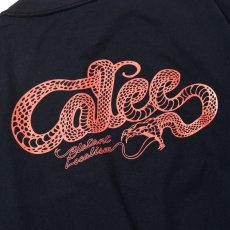 画像7: 【30%OFF】CALEE/× SHELTECH CL SNAKE LOGO DROP SHOULDER TEE（BLACK）［ドロップショルダーポケT-24春夏］ (7)