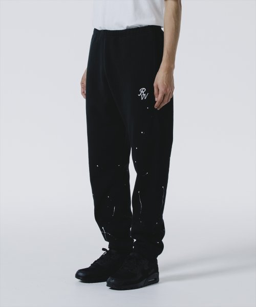 他の写真3: 【30%OFF】ROTTWEILER/RW PAINTED SWEAT PANTS（BLACK）［ペイント加工スウェットパンツ-24秋冬］