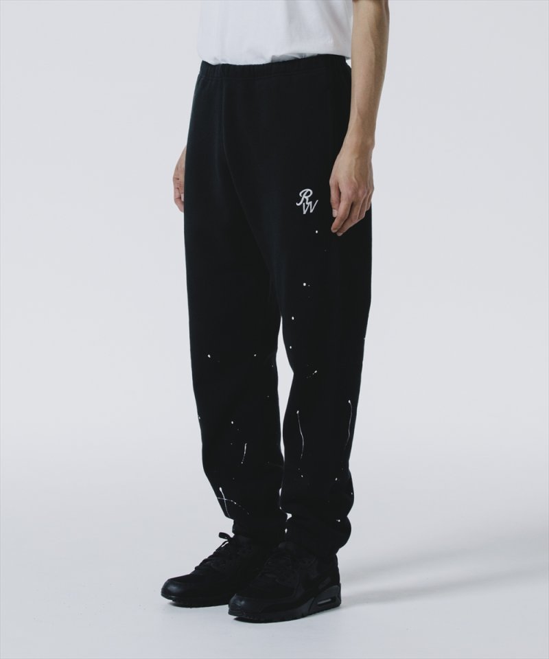 画像3: 【30%OFF】ROTTWEILER/RW PAINTED SWEAT PANTS（BLACK）［ペイント加工スウェットパンツ-24秋冬］