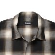 画像3: 【30%OFF】ROTTWEILER/R9 OMBRE OPENCOLLAR SHIRT（BLACK）［オンブレオープンカラーシャツ-24秋冬］ (3)