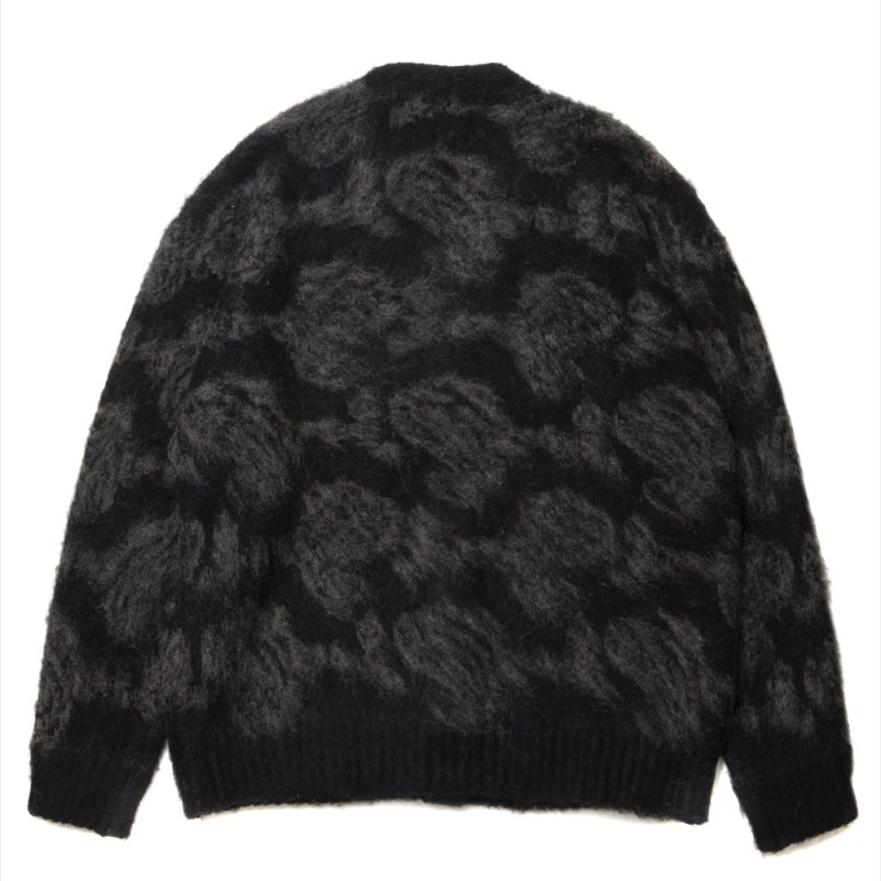 画像2: ROTTWEILER/R9 MOHAIR CARDIGAN（BLACK）［モヘアカーディガン-24秋冬］